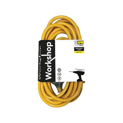 HPM 15m 10A 3 Core 1.0mm¬≤ Workshop Extension Lead