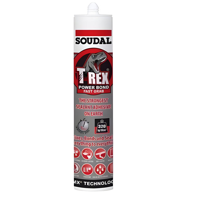 290ml High-Tack MS Polymer Adhesive & Sealant – Fast Grab – Jet Black