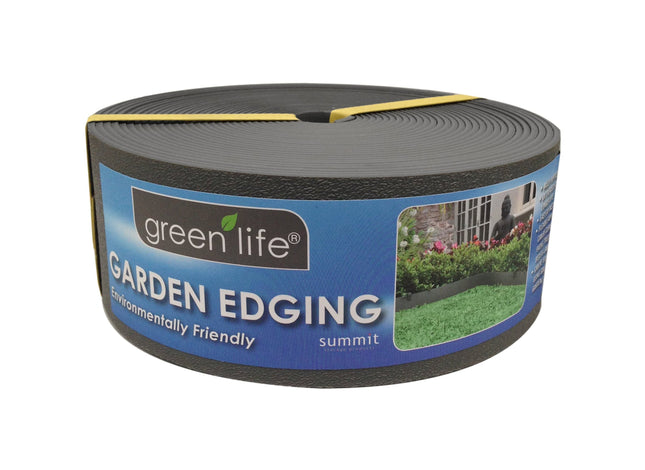Garden Edging Plastic Black 10m x 75mm