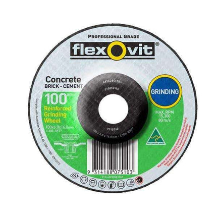 Flexovit Masonry Grinding Wheel 102 x 6 x 16mm