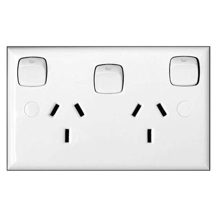 HPM Double Powerpoint Excel with Extra Switch White