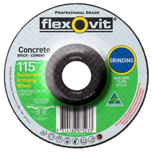 Flexovit Masonry Grinding Wheel 115 x 6 x 22.2mm