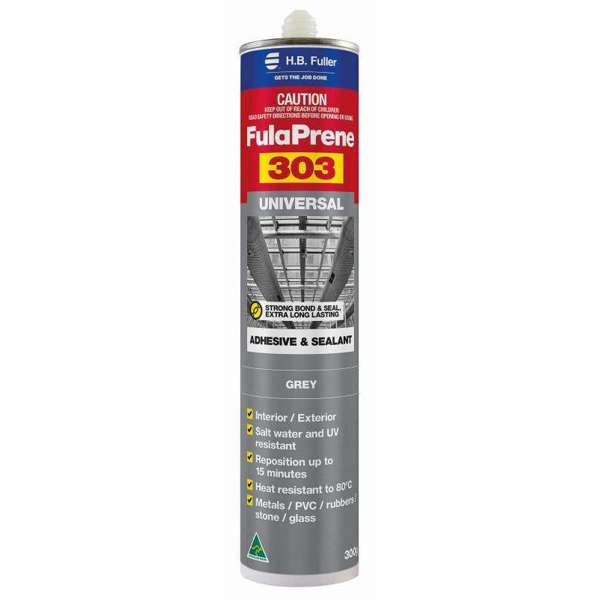 H.B. Fuller FulaPrene 303 Adhesive & Sealant Grey 300g