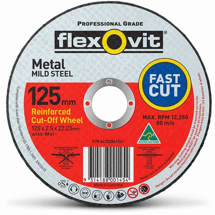 Flexovit Wheel Cut off Metal 180 x 2.5 x 22.2