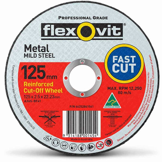 Flexovit Wheel Cut off Metal 180 x 2.5 x 22.2