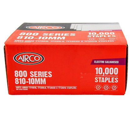 Airco Staples 80 Series 12mm - Box of 10000