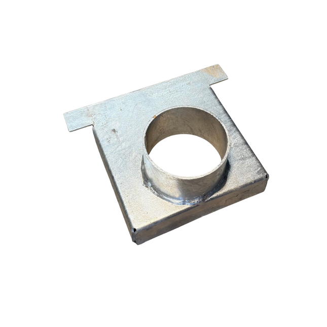 End Outlet To Suit 200mm Box Grate – Galvanised Steel, Corrosion Resistant
