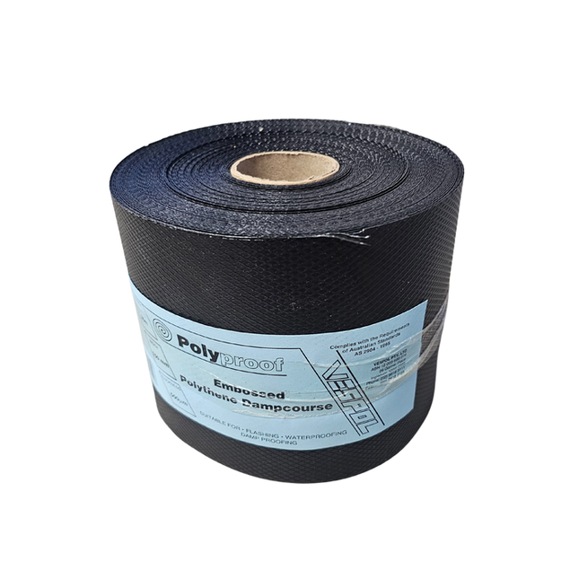 150mm x 30m Polycourse Polyethylene Dampcourse – Waterproof Barrier for Masonry