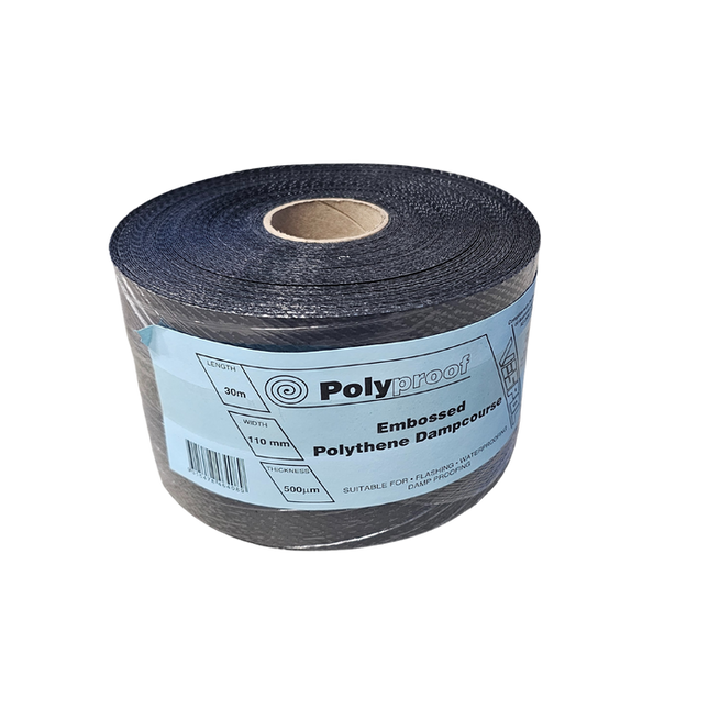 110mm x 30m Poly Dampcourse (Polycourse) – Moisture Barrier for Brick & Blockwork