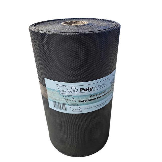 300mm x 30m Poly Dampcourse Roll – Waterproof Moisture Barrier for Brickwork & Masonry