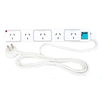 HPM Plug Pack 5 Outlet Surge Protected Powerboard White