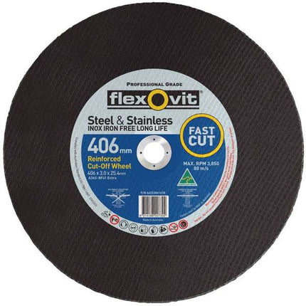 Flexovit Metal Cut-Off Wheel 406 x 3 x 25mm