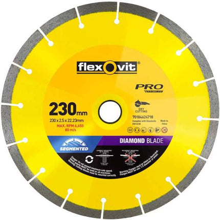Flexovit Diamond Blade Tile/Brick 230mm