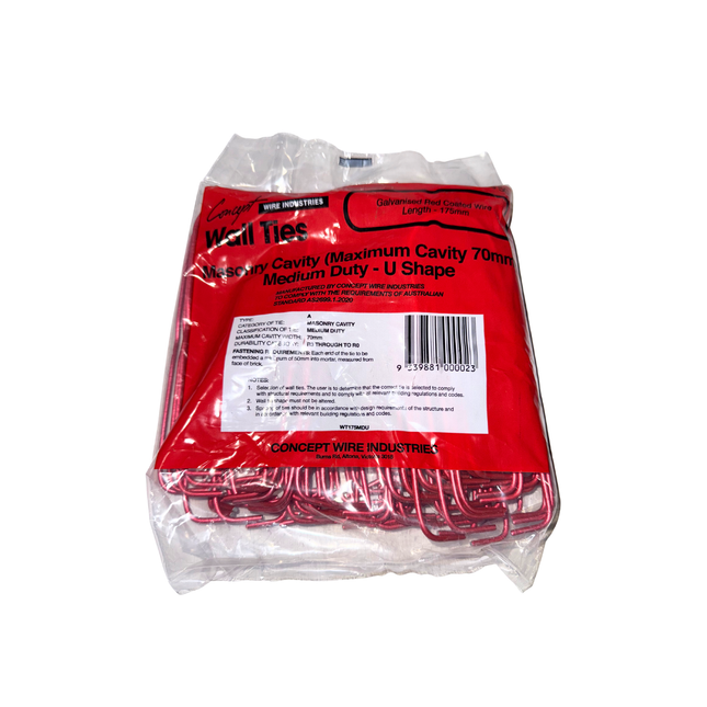 225 x 120mm Galvanised Brick Wall Ties – Pack of 500