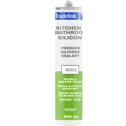 SILICONE KITCHEN BATHROOM TRADELINK CLEAR 300ML