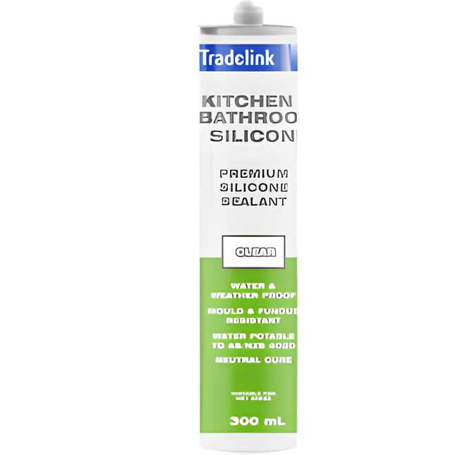 SILICONE KITCHEN BATHROOM TRADELINK CLEAR 300ML