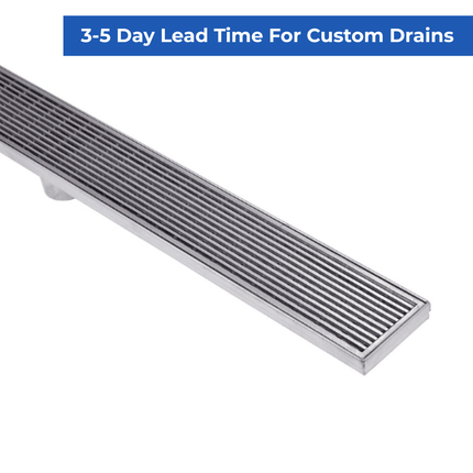 Custom Size Shower Grates & Drains – Made To Order, Stainless Steel Options