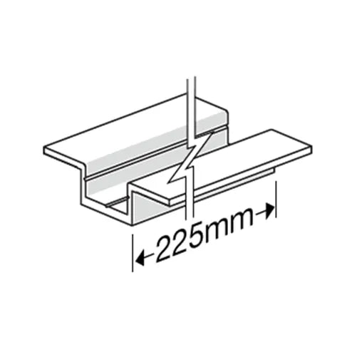 225mm HardieDeck Base Jointer – Double Winged – James Hardie – Bag of 35 with Screws