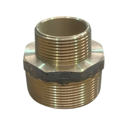 Brass Hexagonal Nipple – 25mm (LF)