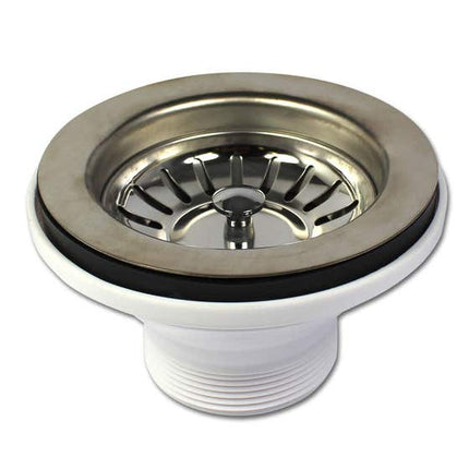 Boston Basket Waste With Plug S/S – 90mm x 50mm Std (220752)