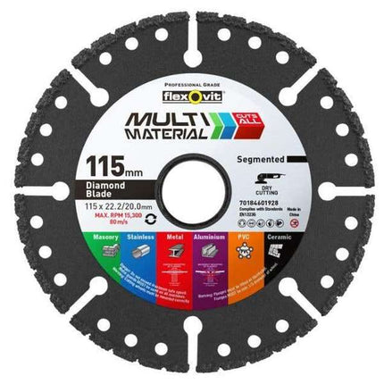 Flexovit Multi Material Diamond Blade 115mm