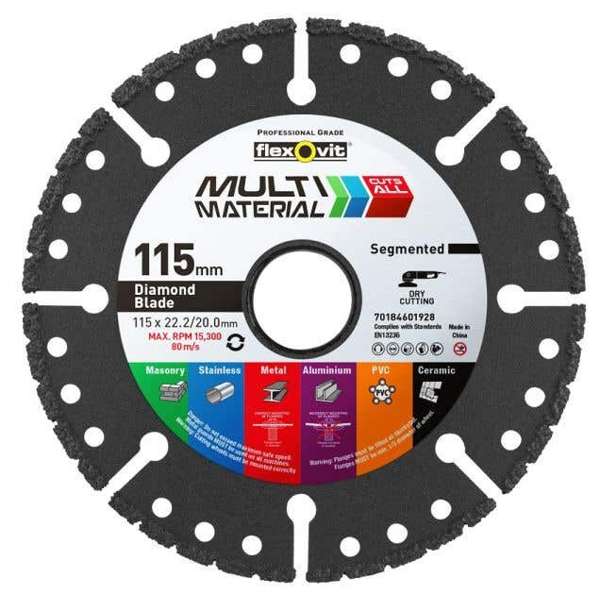 Flexovit Multi Material Diamond Blade 115mm