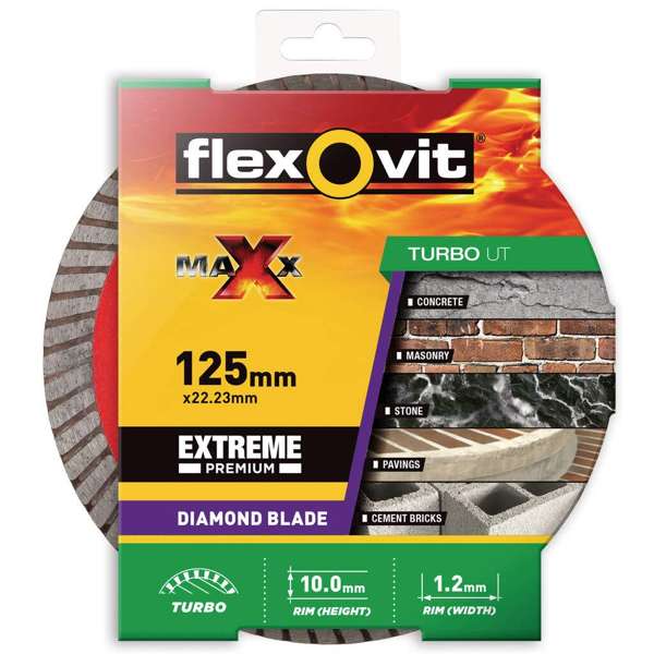 Flexovit Maxx Thin Cut-Off Wheel 125 x 1 x 22.2mm
