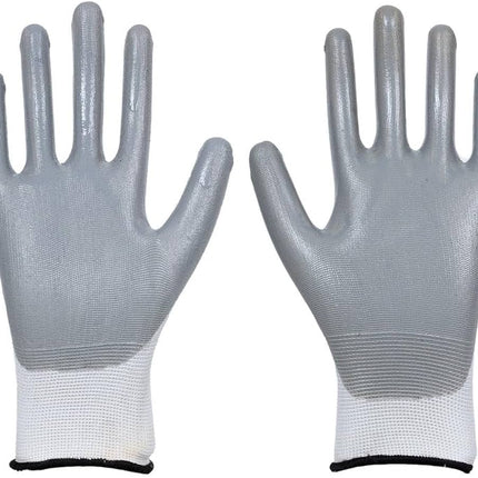 5 Pair Pack Nitrile Gloves – X-Large (Grey)