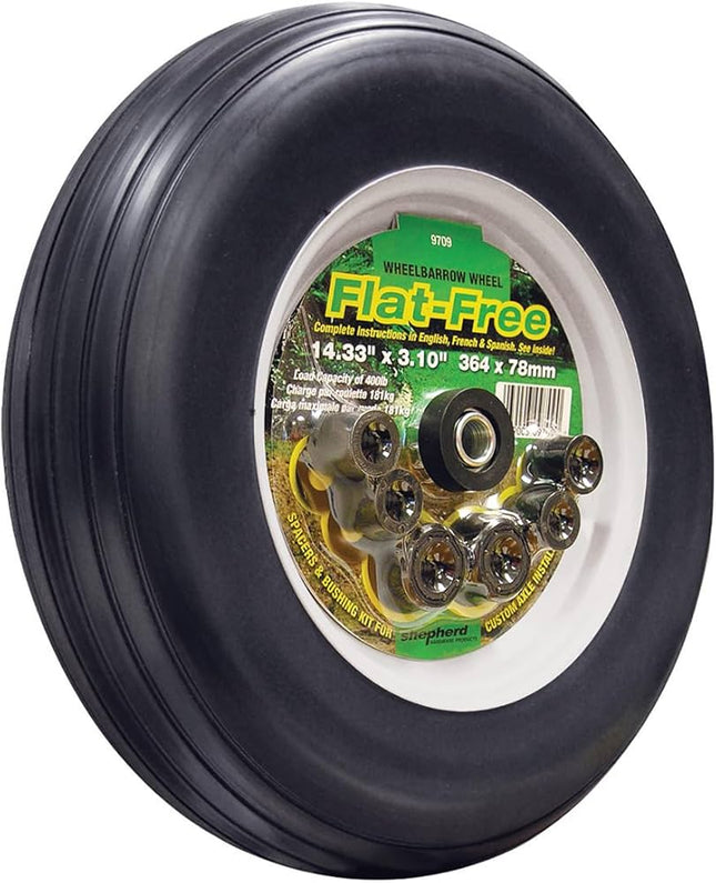 Heavy Duty Flat-Free Wheelbarrow – Puncture-Proof Tyre for Trade Use