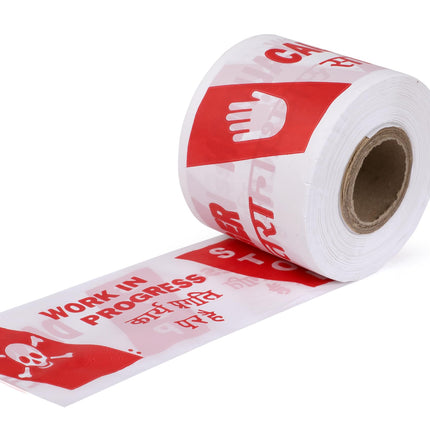 75mm x 100m Barricade Warning Tape – Non-Adhesive
