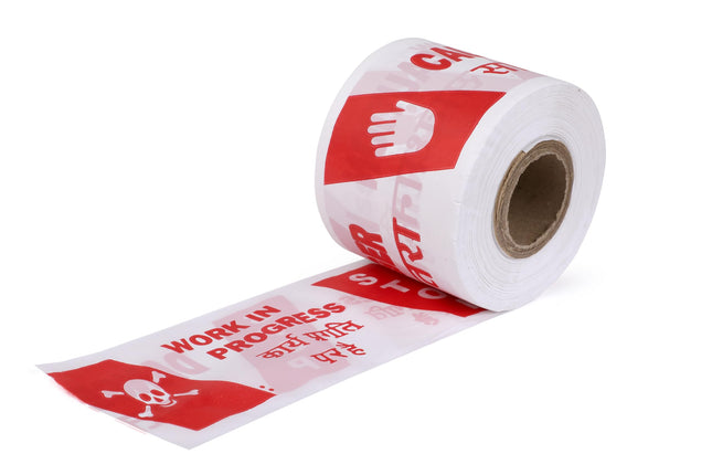 75mm x 100m Barricade Warning Tape – Non-Adhesive