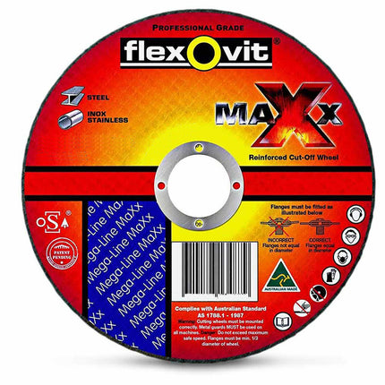 Flexovit Disk Cuting Max x Inox Za60y t41 100 x 1 0 x 16 0mm