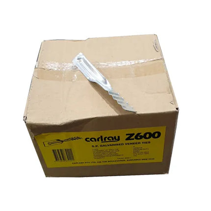 Box of 150 Twisted Veneer Ties – S.P. Galvanised Carlray