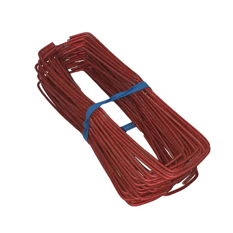 225mm x 3.0mm Galvanised Wire Wall Ties – Red, Cavity (Bundle of 50)