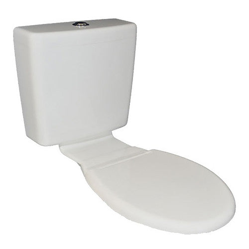 Cistern Essentials Std Plastic With Link & Seat 4 Star White