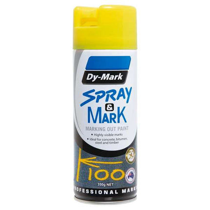 Dy-Mark 350g Fluoro Yellow Spray & Mark Paint