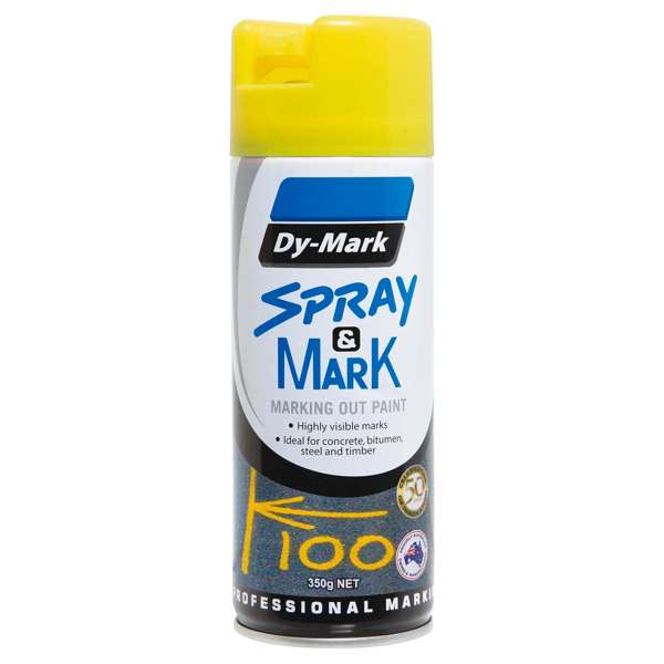 Dy-Mark 350g Fluoro Yellow Spray & Mark Paint
