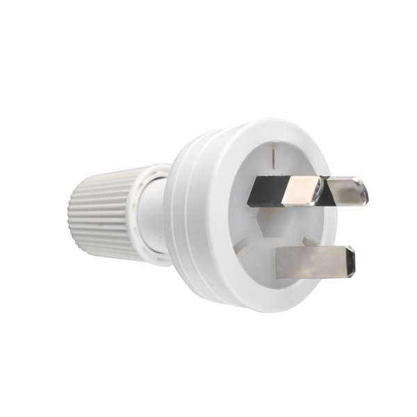 HPM 10A 8mm Top Rear Entry Plug - White