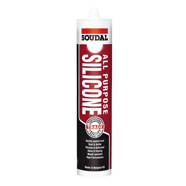 SOUDAL ALL PURPOSE SILICONE - BLACK 300ML