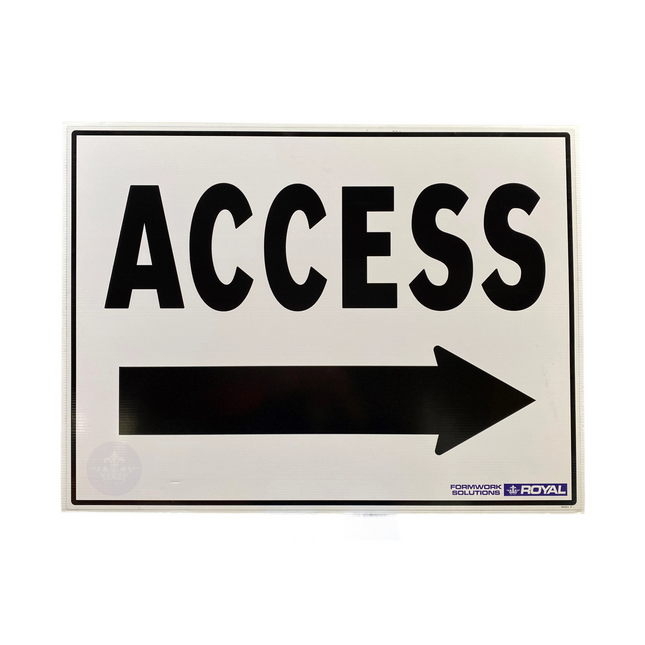 Safety Sign 'Access Right'