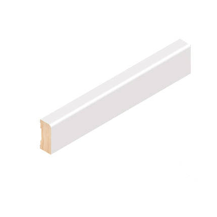 42 x 18mm x 5.4m Primed FJ Pine Pencil Round Moulding – White