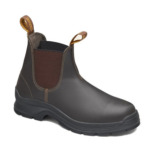 Blundstone Boot Work Elastic Side Leather Brown S11 405