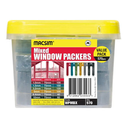 5mm x 90mm Horseshoe Packers – High Density Plastic, 250 Bucket