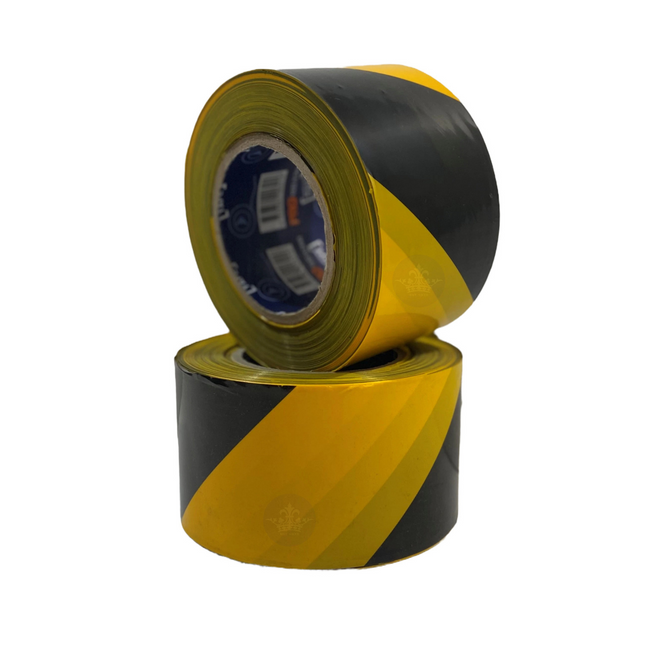 Safety Tape Black Yellow 100m