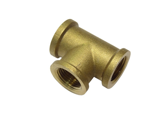 Brass Tee F-F-F – 15mm (1/2" C/P)