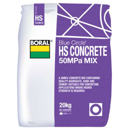 High Strength Concrete Mix 50MPa 20kg (Boral)