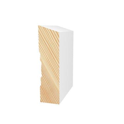 PRIMED PINE F/J BEVEL WHITE 90 X 18 X 2.7MM