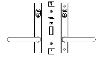 Dormakaba SB2212 Lock Kit - Kit 01 SS - Double Cylinder Kit