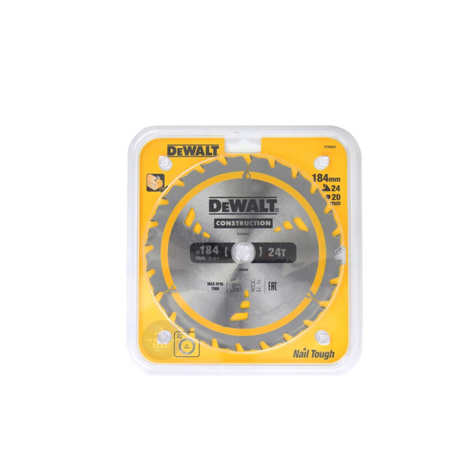 Dewalt Circular Saw Blade 24T / 184mm