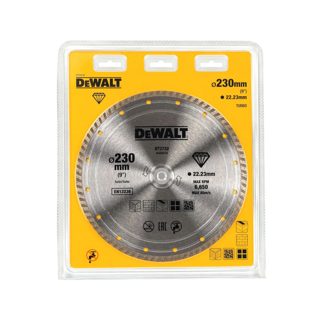 DeWalt Turbo Diamond Cutting Wheel 230mm